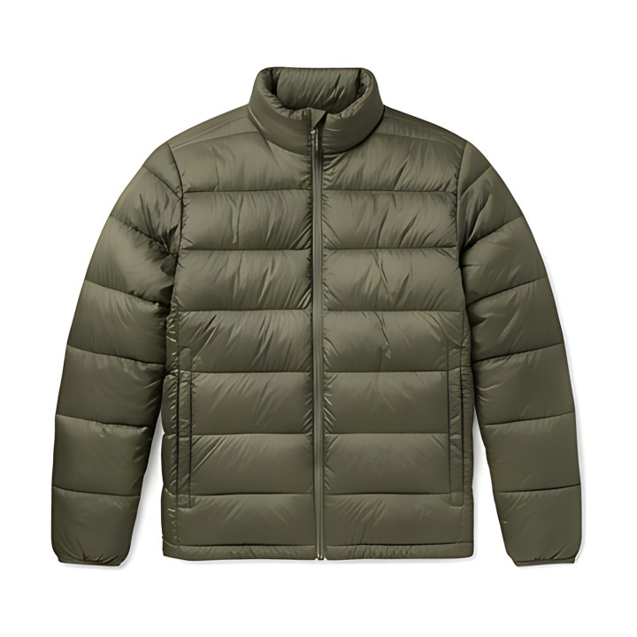 Puffer μπουφάν λαδί