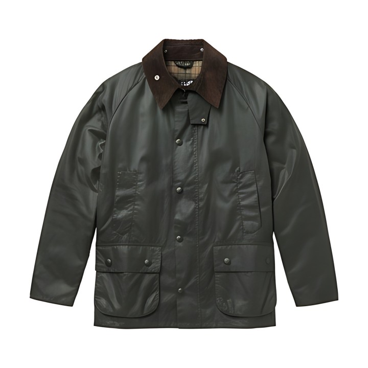 Waxed cotton μπουφάν πράσινο