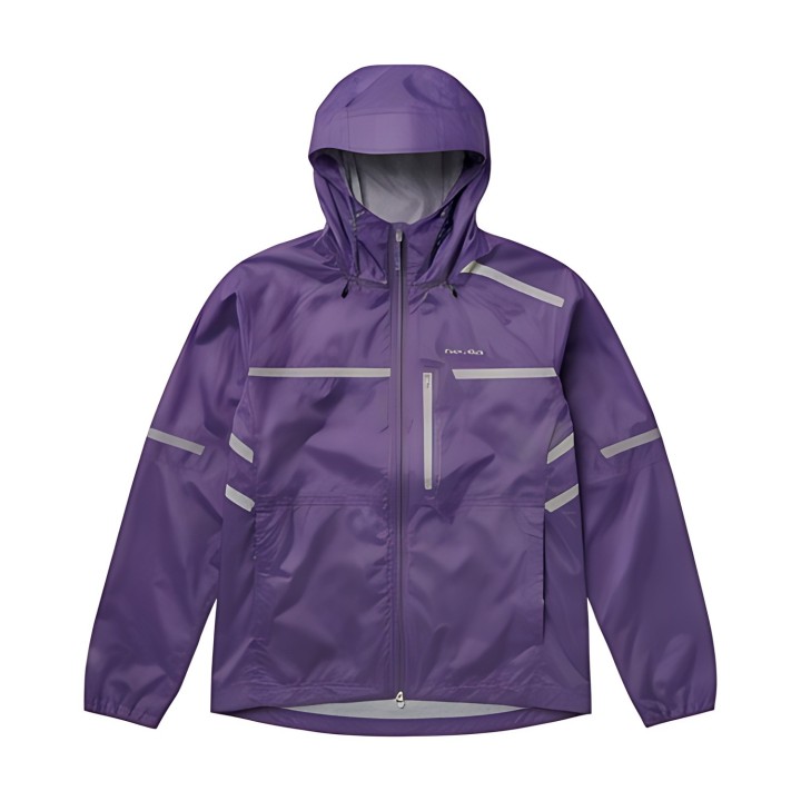 Windbreaker με ανακλαστικά μωβ